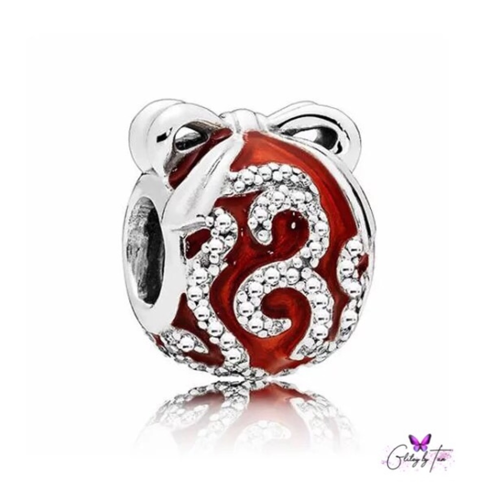 Red Christmas Ball Charm